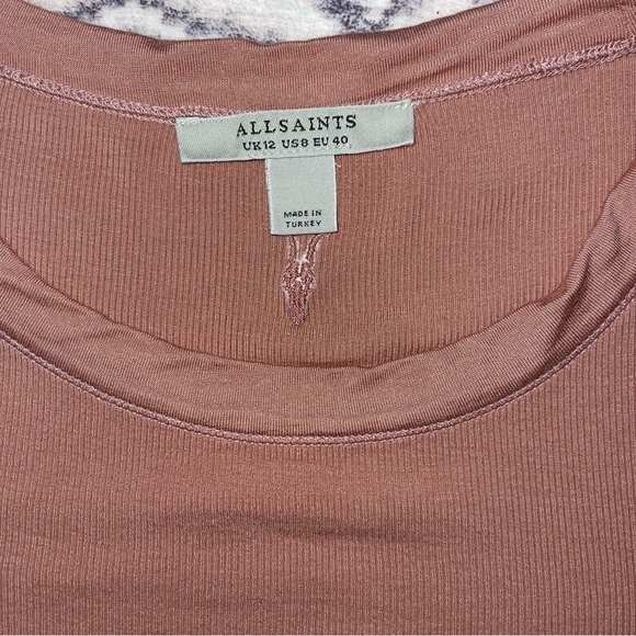 AllSaints Rina Tank in Rose Pink Size 8 - Picture 5 of 9